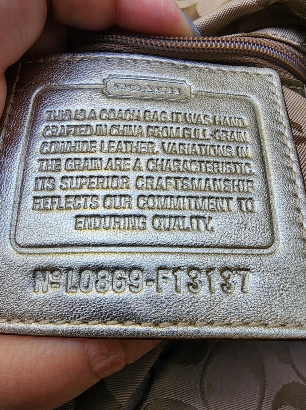Coach Courtney Soho Dome Satchel, EUC, Metallic, 2008, F13137, $598 MSRP - Picture 10 of 10
